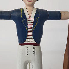 Albert Ottison Hand Carved and Painted Nantucket Sailor Whirligig