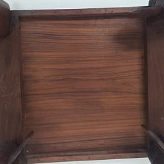 Vintage Teak and Rosewood Carved Anglo Indian Side Table