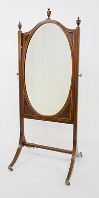 78-2574 Mahogany Federal Style Cheval Mirror A_MG_5830