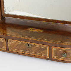 Georgian Inlaid Mahogany Dressing Mirror, early 19th Century
