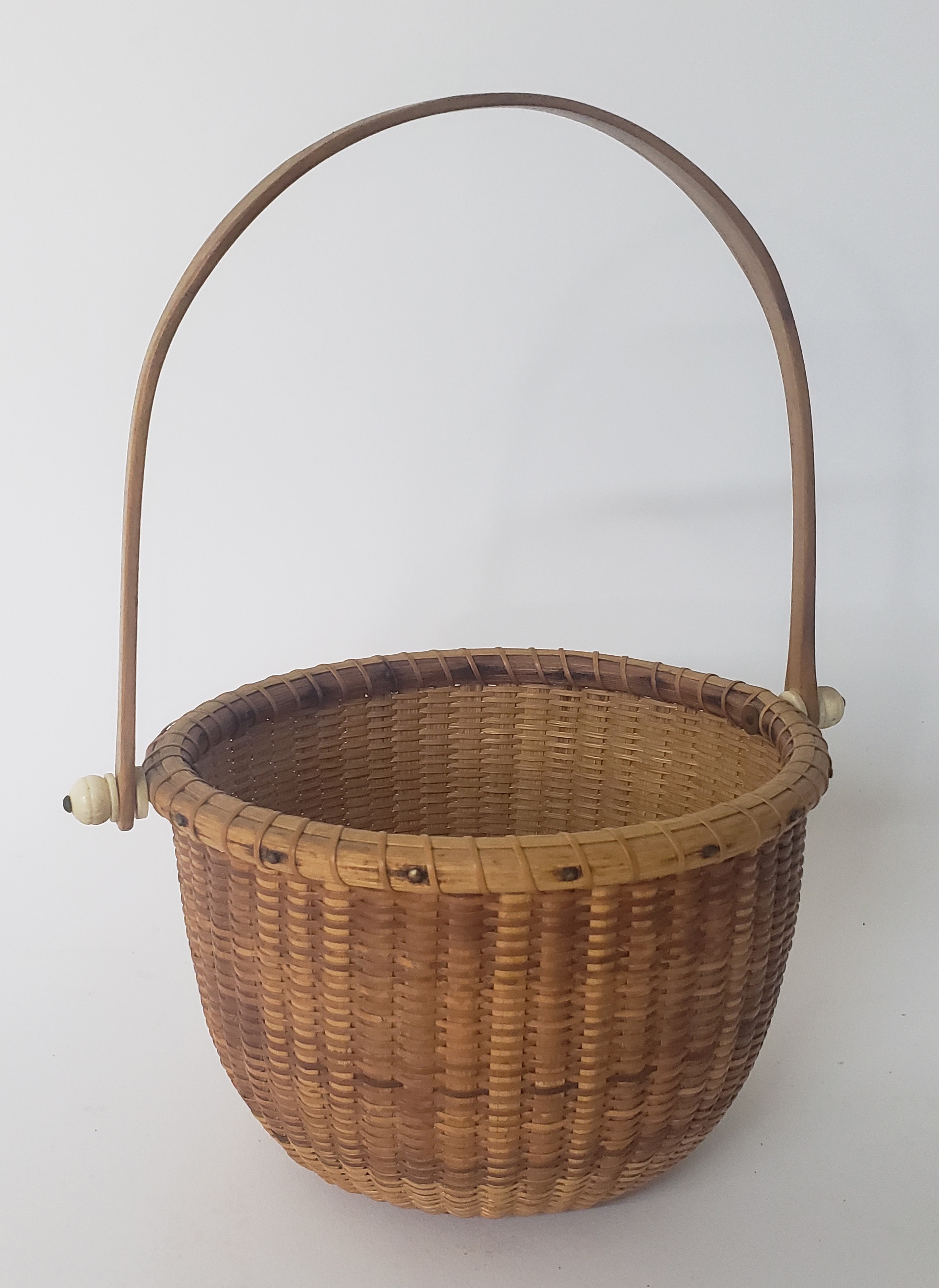 Vintage Nantucket Basket Edward Mattson Vintage Edward Mattson Swing