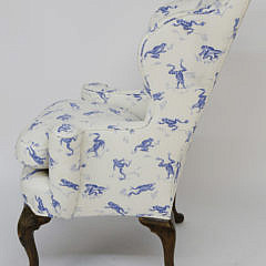 Queen Anne Style Wing Chair