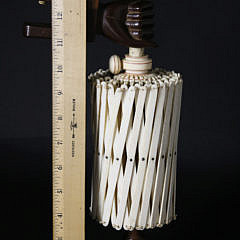 Nantucket Whalebone, Antique Whale Ivory and Wood Swift, circa 1860