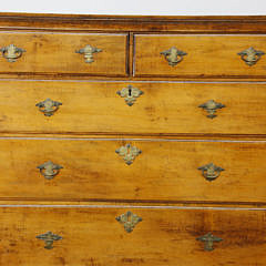 American Queen Anne Cherry Flat Top Highboy, 18th Century