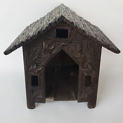 19th Century Carved Black Forest Dog House