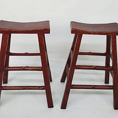 2529-955 Red Chinese Barstools B