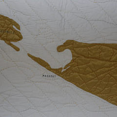 Contemporary Nantucket Map Quilt