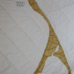 Contemporary Nantucket Map Quilt