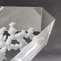 Signed Steuben Clear Crystal, “Beacon of Light”, Lighthouse Sculpture