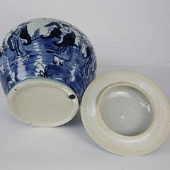 Chinese Blue and White Covered Ginger Jar