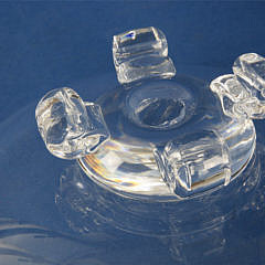 Large Signed Steuben Clear Glass Crystal Bowl