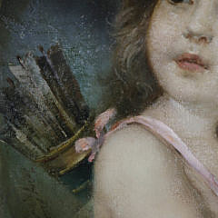 Oil on Canvas Portrait of an Angel, 19th Century