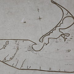 Vintage “A New Map of Nantucket” 1812 Reprint
