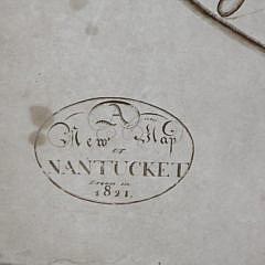 Vintage “A New Map of Nantucket” 1812 Reprint