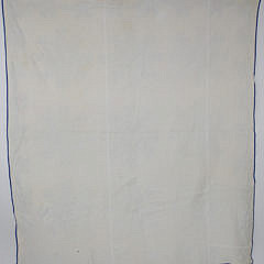 Blue and White Calico “Snow Flake” Pattern Applique Quilt