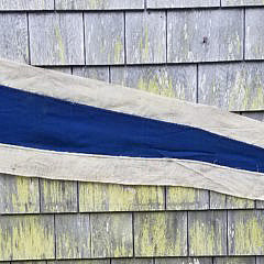 Two Antique Nautical Yacht Pennant Streamers, late 19th Century