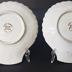 Pair of Chinese Export Shell Form Dishes, 19th Century