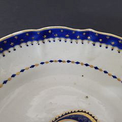 Pair of Chinese Export Deep Saucers, 19th Century