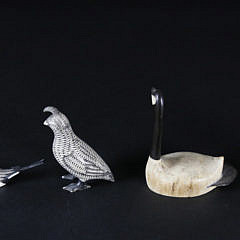 Four Inuit Carved Birds