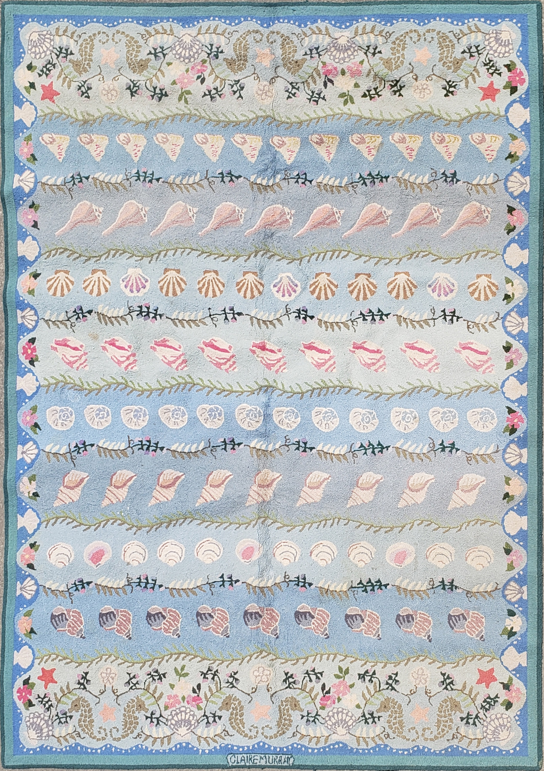 Claire Murray Seashell Nantucket Rug - Vintage Claire Murray