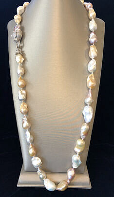 11-4960 Multicolor Fresh Water Pearl Necklace A IMG_8214