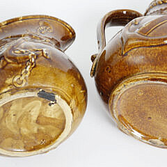 Brown Glazed Earthenware Nautical Ceramics, 19th Century