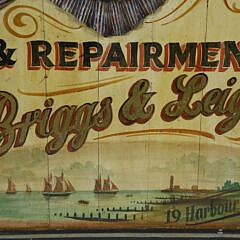 Contemporary Sign “Netmakers & Repairmen Briggs & Leigh”