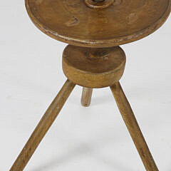 Antique American Tripod Adjustable Candle Table