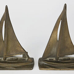 1730-54 Brass Sailboat Bookends A_MG_7399