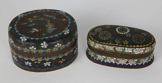 1749-54 Two Oval Cloisonne Boxes A_MG_7391