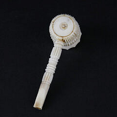 Carved Bone Sailor’s Pipe , 19th Century