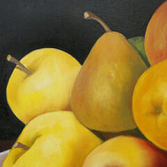 Carmelo Sortino Oil on Canvas “Fruit Harvest”