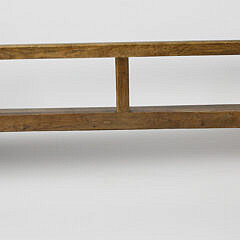 English Oak Hall Bench, 19th Century