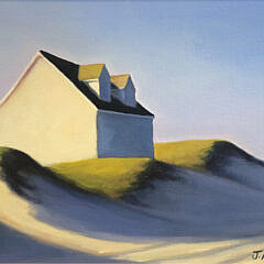 Joan Albaugh Oil on Canvas Board “On the Edge of the Sand Dunes”