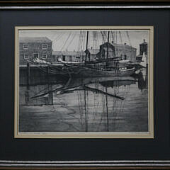 Ruth Haviland Sutton Ltd Edition Etching “Reflections, Nantucket”