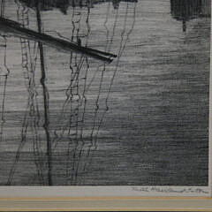 Ruth Haviland Sutton Ltd Edition Etching “Reflections, Nantucket”