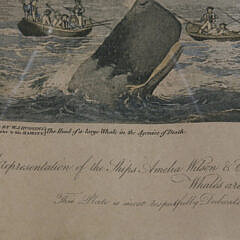 W.J. Huggins  Lithograph “South Sea Whale Fishery”