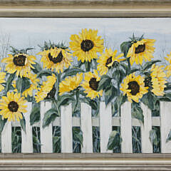 88-5035 Roy Bailey Sunflowers Before a White Picket Fence A_MG_7751