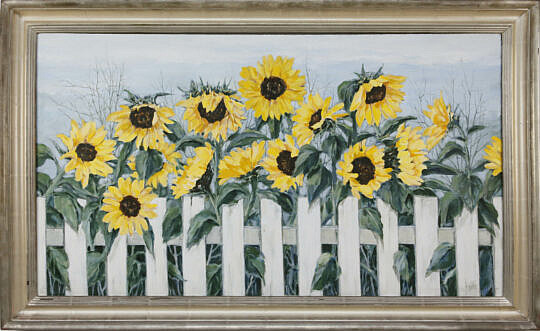 88-5035 Roy Bailey Sunflowers Before a White Picket Fence A_MG_7751