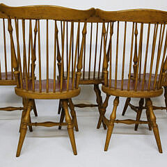 Set  of 8 Contemporary American Fan-Back Windsor Dining Chairs