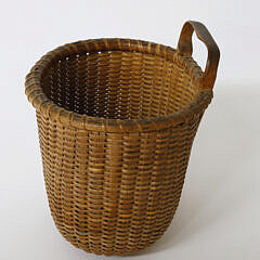 Nantucket Woven Mail Basket Attributed to Mitchy Ray