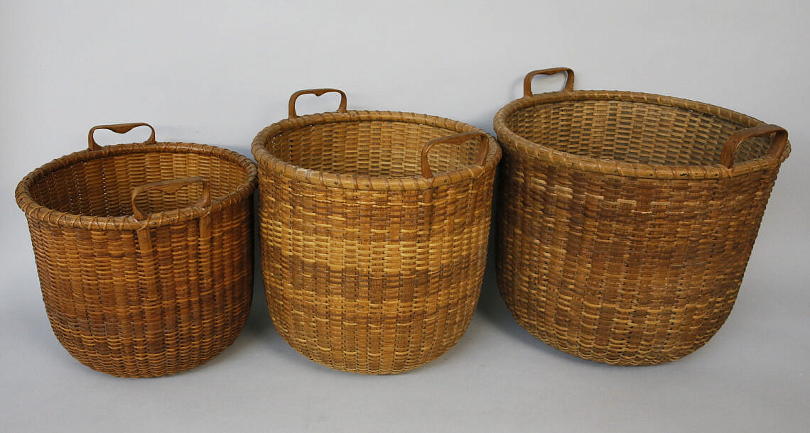 Rare Nesting Set of 3 Jose Formoso Reyes (19021980) Nantucket Waste
