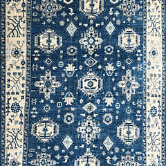 114-4700 Blue Peshawar Karajeh Carpet A_IMG_7853