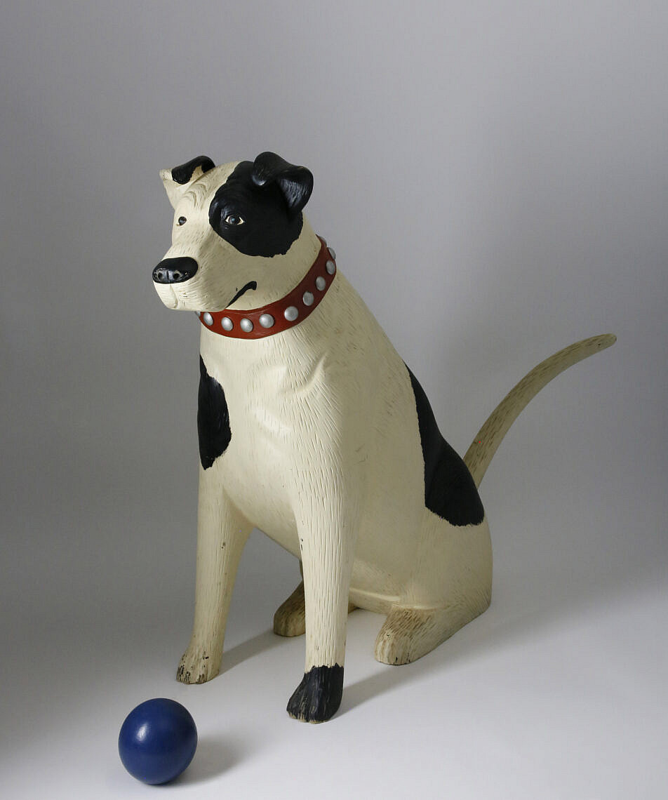 Stephen Huneck Hand Carved Wood Sitting Dog - Stephen Huneck Hand