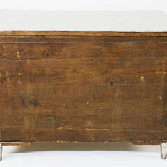 Swedish Gustavian Lime Washed Three Drawer Chest, 19th Century