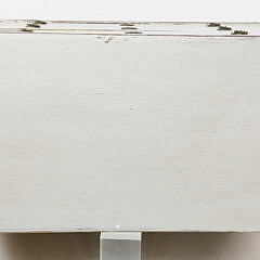 Swedish Gustavian Lime Washed Three Drawer Chest, 19th Century