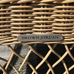 Three Brown Jordan Resinweave Wicker Rockers and Cushions