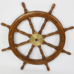 1743-54 Ship’s Wheel with Brass Hub A_MG_7498