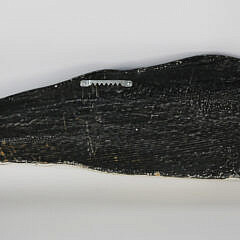 W. Ray Freden Carved and Painted Wood Half-Body Sperm Whale