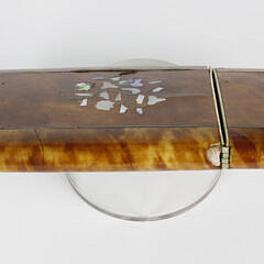 19th Century Mother of Pearl Inlaid Tortoiseshell Card Case